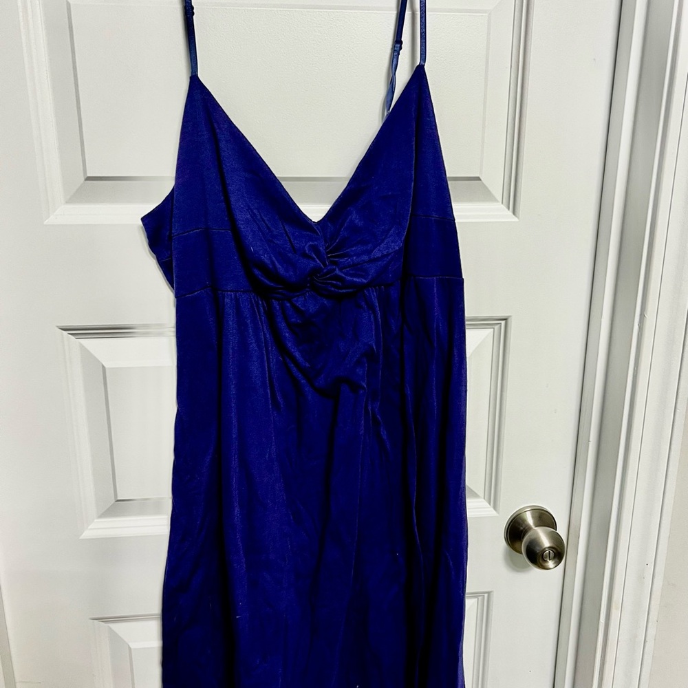 Elegant Blue Mini Dress